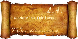 Laczkovits Adrienn névjegykártya