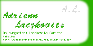 adrienn laczkovits business card